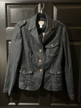Talbots Stretch Denim Blazer